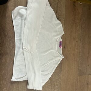 Edikted White Knit Top